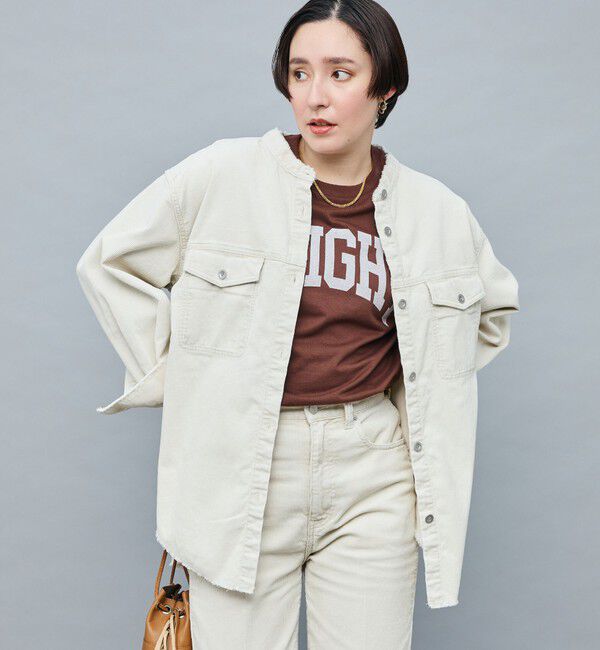 Rie Miller「【RM denim】硫化染コーデュロイシャツジャケット」|シャツ・ブラウス|キナリ