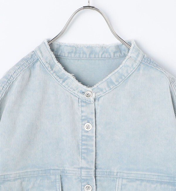Rie Miller「【RM denim】硫化染コーデュロイシャツジャケット」|シャツ・ブラウス|