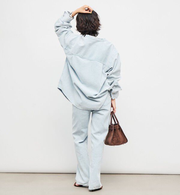 Rie Miller「【RM denim】硫化染コーデュロイシャツジャケット」|シャツ・ブラウス|
