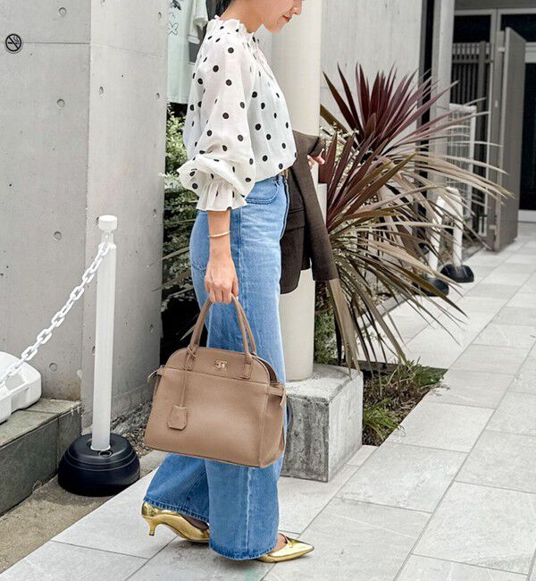 NOLLEY'S「ウォッシャブルピンタックドットプリントブラウス」|シャツ・ブラウス|