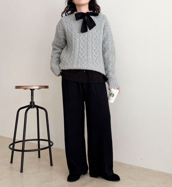 fredy emue「ブークレーウールイージーパンツ」|チノ|