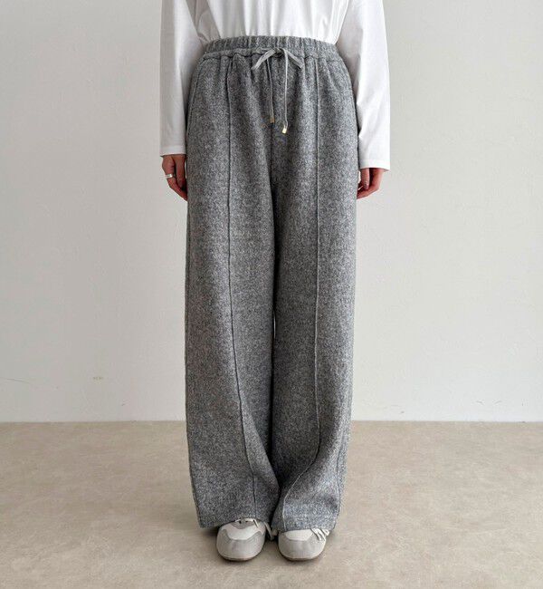 fredy emue「ブークレーウールイージーパンツ」|チノ|