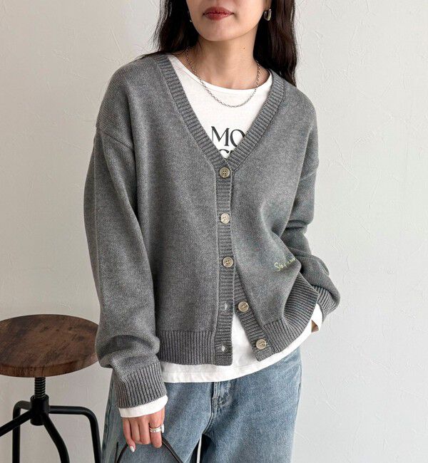 fredy emue「メッセージニットカーディガン」|カーディガン|