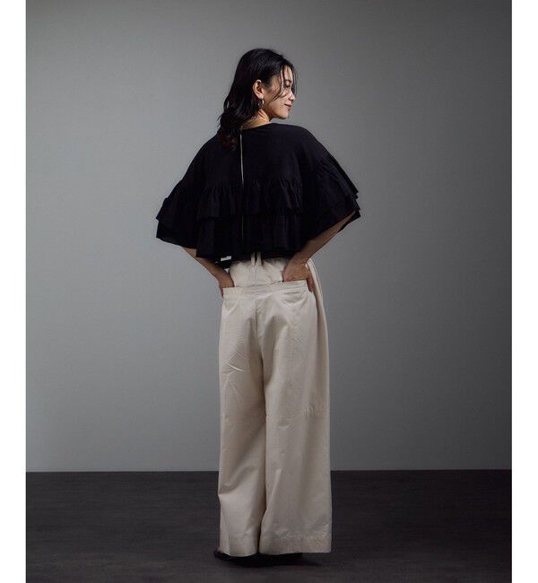 SALON adam et rope'「コットンラッフルブラウス」|シャツ・ブラウス|