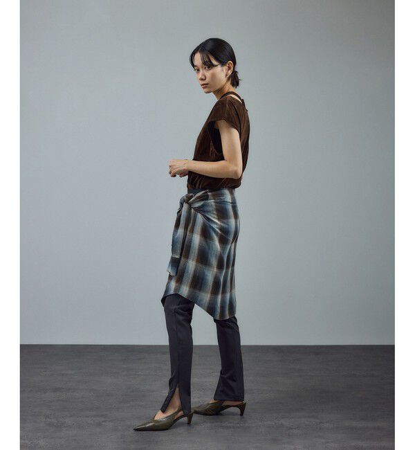 SALON adam et rope'「【WEB限定】マルチウェイベロアタッチレイヤードプルオーバー」|Tシャツ・カットソー|