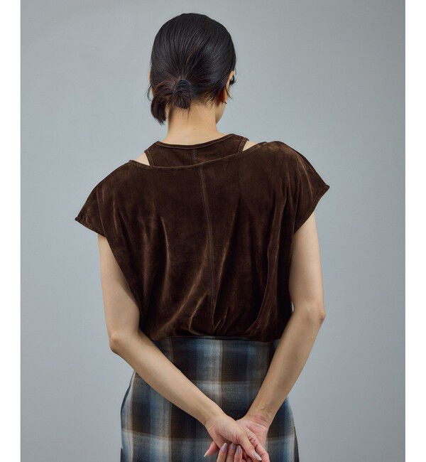 SALON adam et rope'「【WEB限定】マルチウェイベロアタッチレイヤードプルオーバー」|Tシャツ・カットソー|