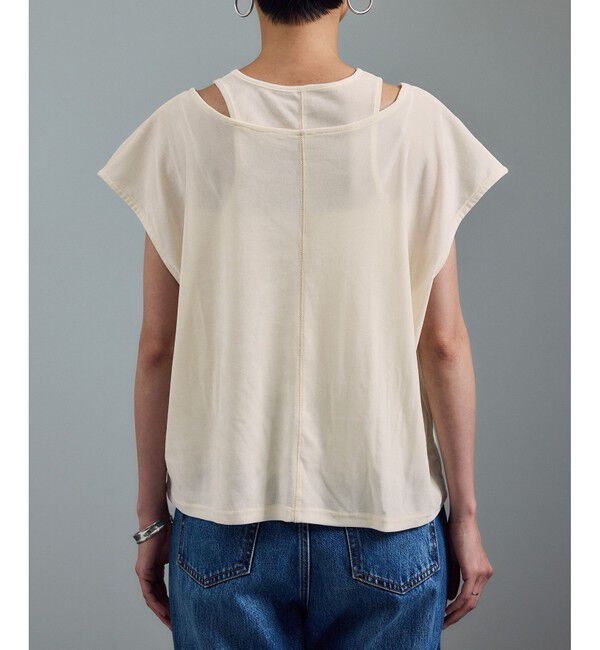 SALON adam et rope'「【WEB限定】マルチウェイベロアタッチレイヤードプルオーバー」|Tシャツ・カットソー|