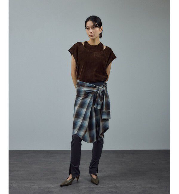 SALON adam et rope'「【WEB限定】マルチウェイベロアタッチレイヤードプルオーバー」|Tシャツ・カットソー|