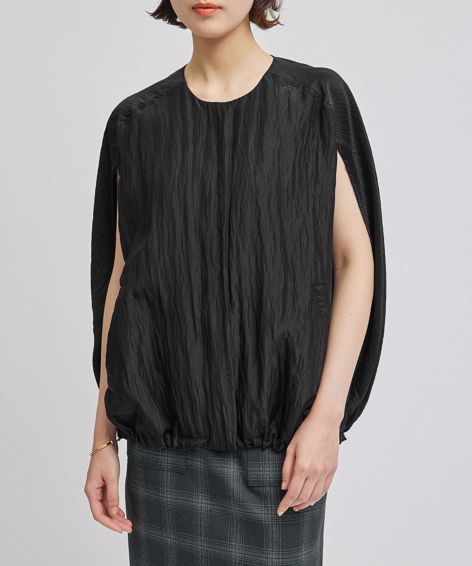 ROPE「ナイロンレーヨンバルーンケープ」|ポンチョ・ケープ|