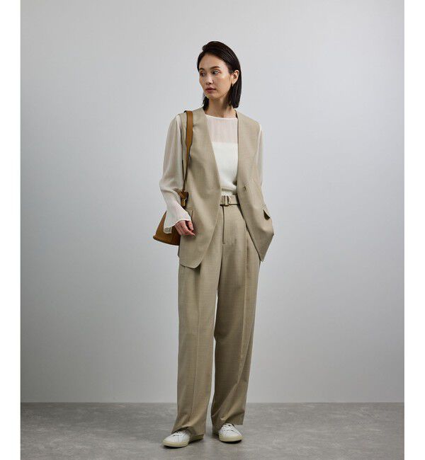 ROPE「【洗える・前後2WAY】楊柳プルオーバー シアーブラウス【WEB・一部店舗限定】」|シャツ・ブラウス|