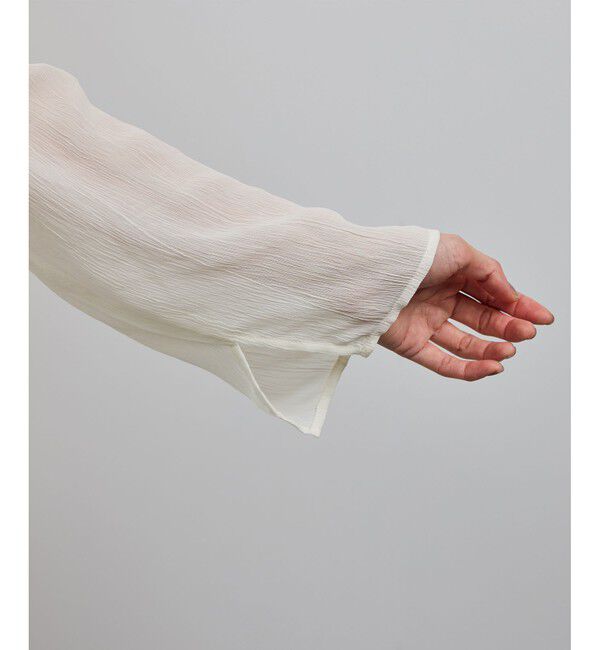 ROPE「【洗える・前後2WAY】楊柳プルオーバー シアーブラウス【WEB・一部店舗限定】」|シャツ・ブラウス|