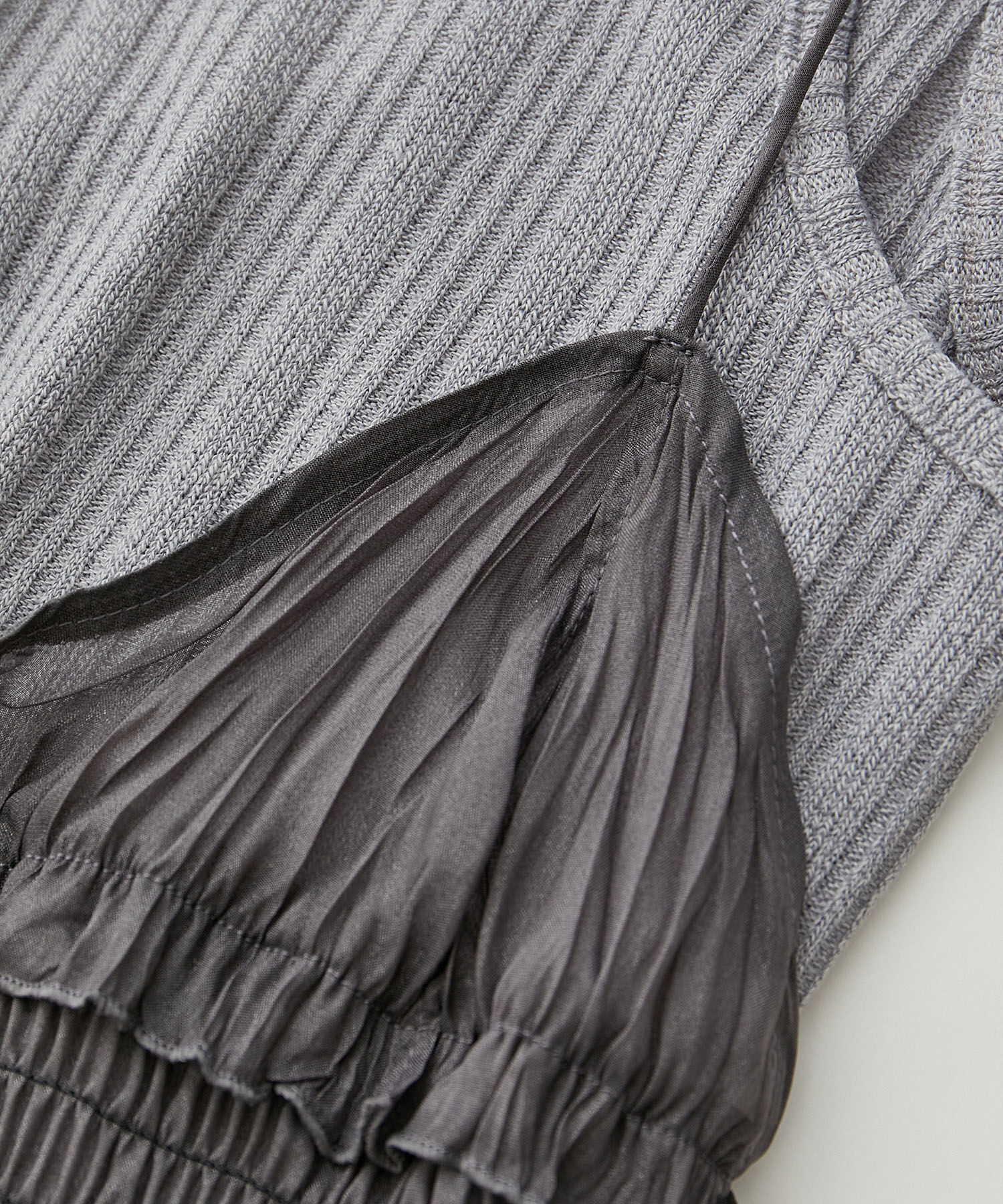 VIS「【SET】タンク付きシアーラメキャミワンピース【洗える】」|ワンピース|