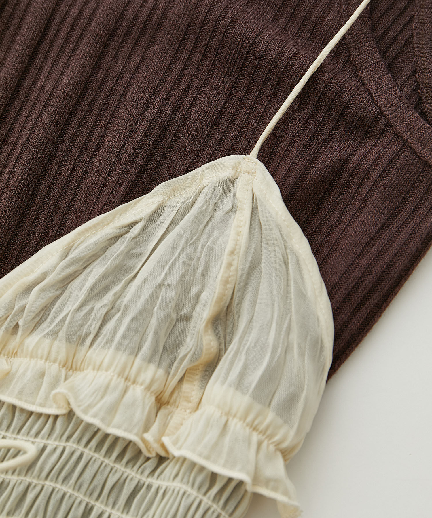 VIS「【SET】タンク付きシアーラメキャミワンピース【洗える】」|ワンピース|