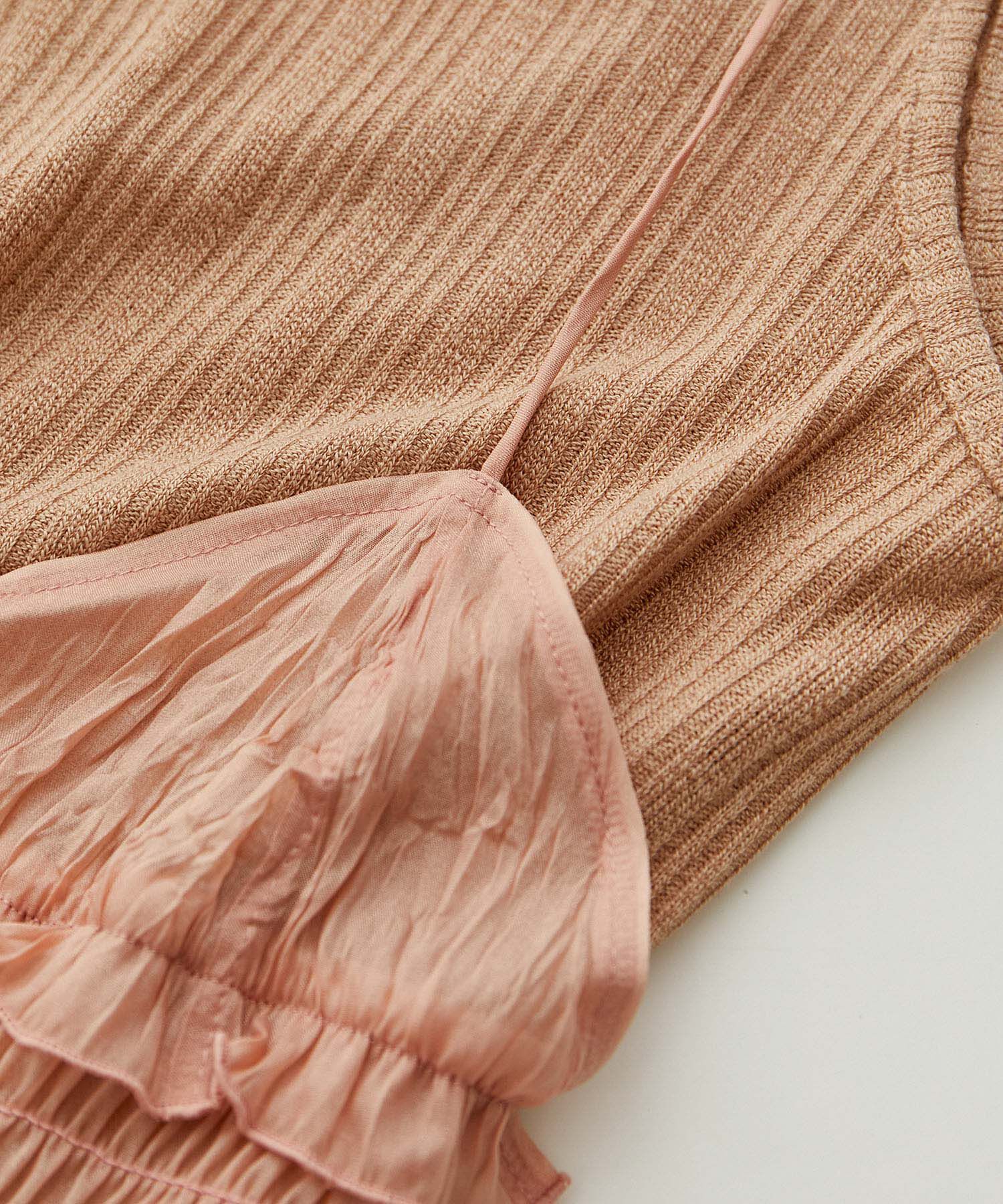 VIS「【SET】タンク付きシアーラメキャミワンピース【洗える】」|ワンピース|