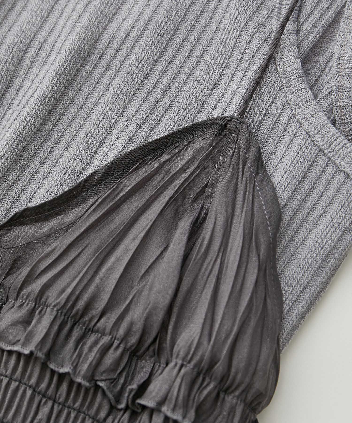 VIS「【SET】タンク付きシアーラメキャミワンピース【洗える】」|ワンピース|