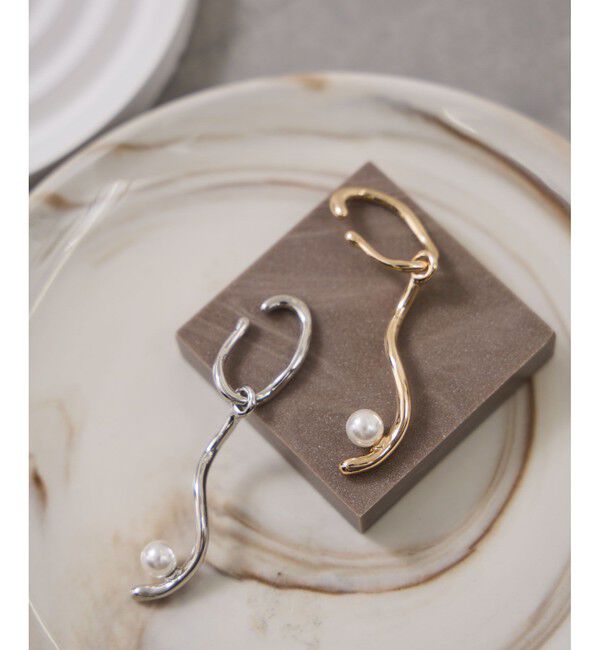 VIS「2WAYスウィングラインパールイヤーカフ」|イヤリング|