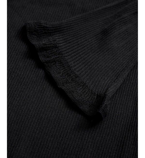 VIS「袖口レース編みニットプルオーバー」|ニット・セーター|