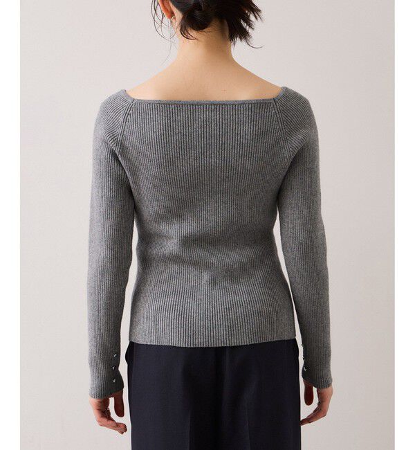 VIS「【美得】スクエアネックニットプルオーバー」|ニット・セーター|