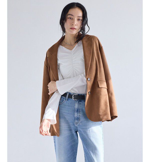 VIS「シャーリングギャザーカットソー」|Tシャツ・カットソー|