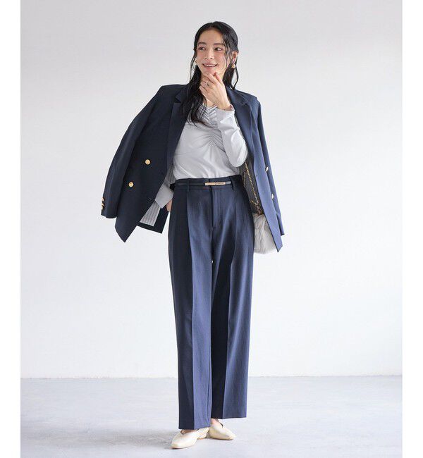 VIS「シャーリングギャザーカットソー」|Tシャツ・カットソー|