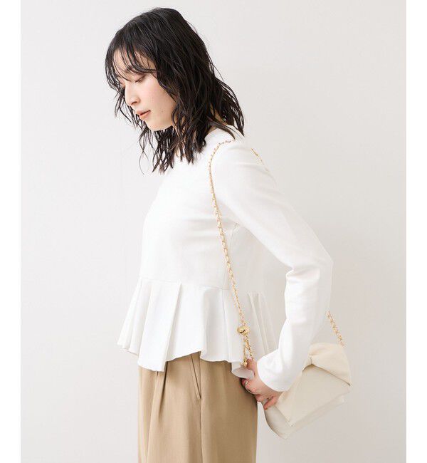 VIS「イレギュラーヘムペプラムカットソープルオーバー」|Tシャツ・カットソー|