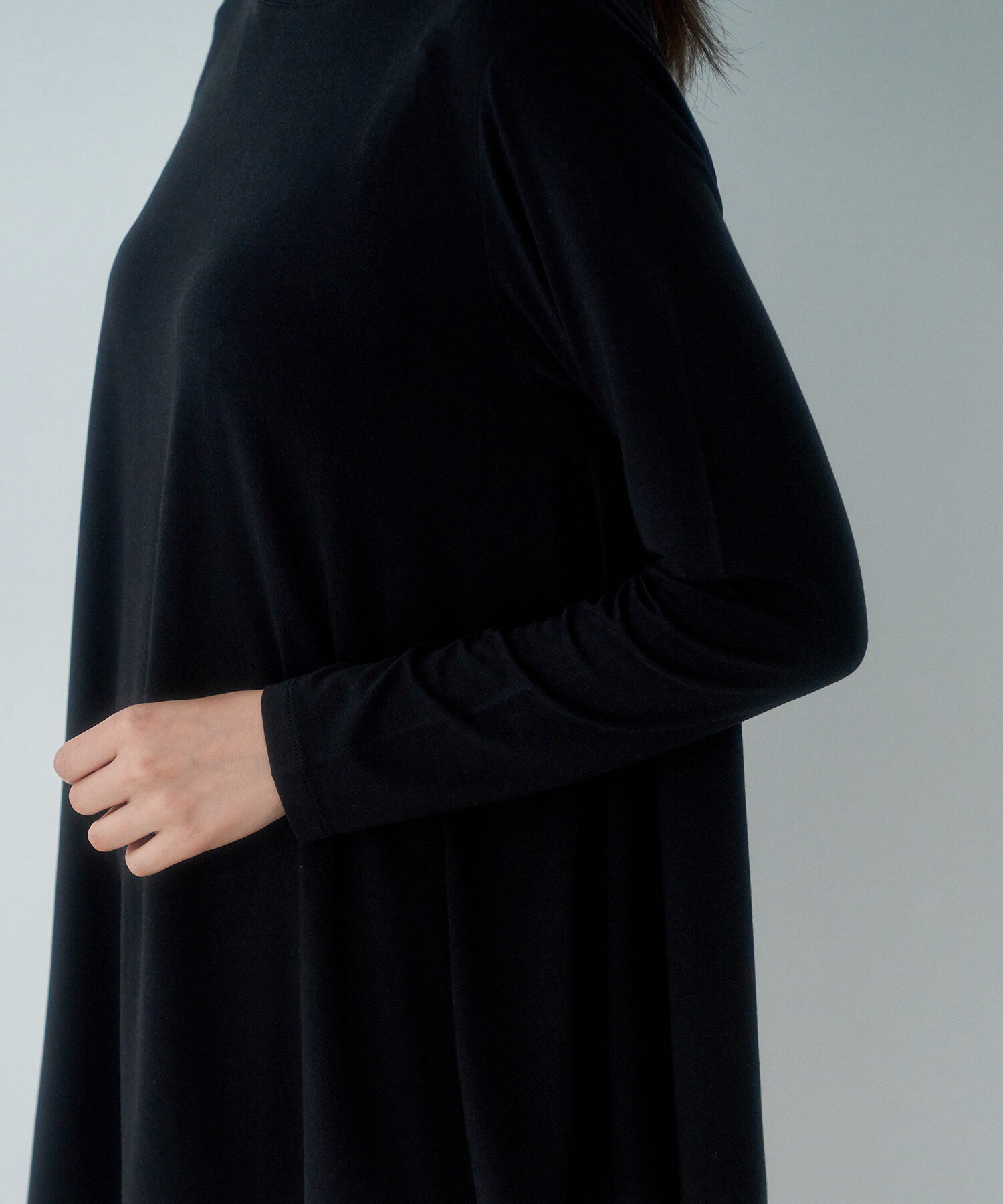 Rope&rsquo;Picnic「【セットアップ対応】ソフトリッチ天竺アシメヘムフレアトップス」|Tシャツ・カットソー|