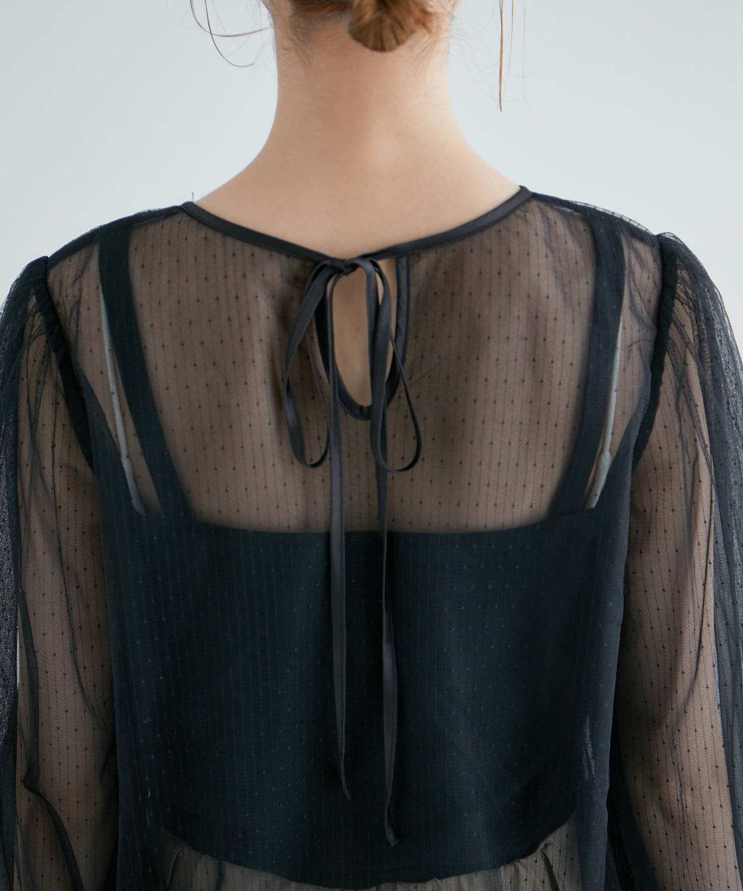 Rope&rsquo;Picnic「ドットシアーチュールトップス」|シャツ・ブラウス|