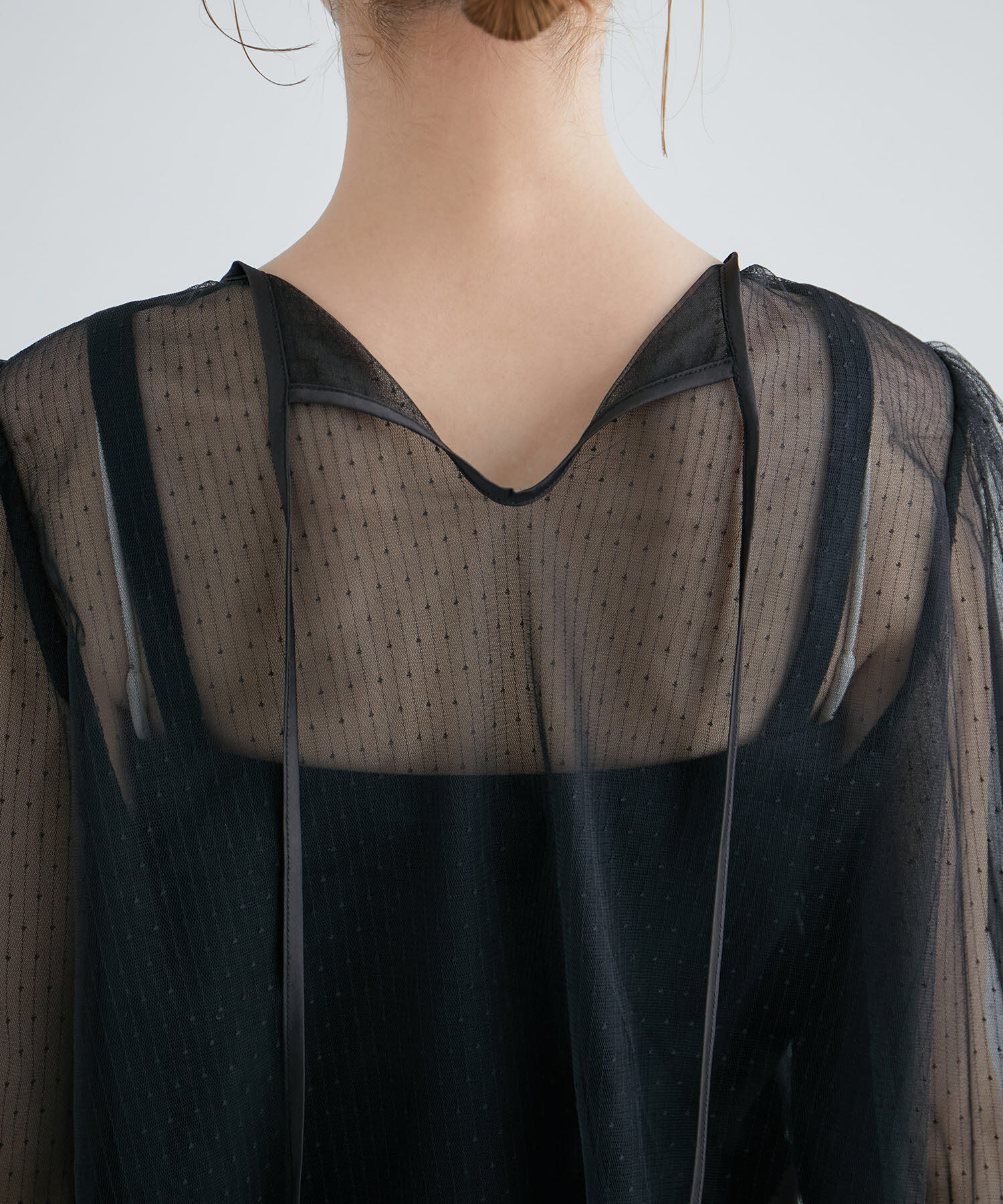 Rope&rsquo;Picnic「ドットシアーチュールトップス」|シャツ・ブラウス|