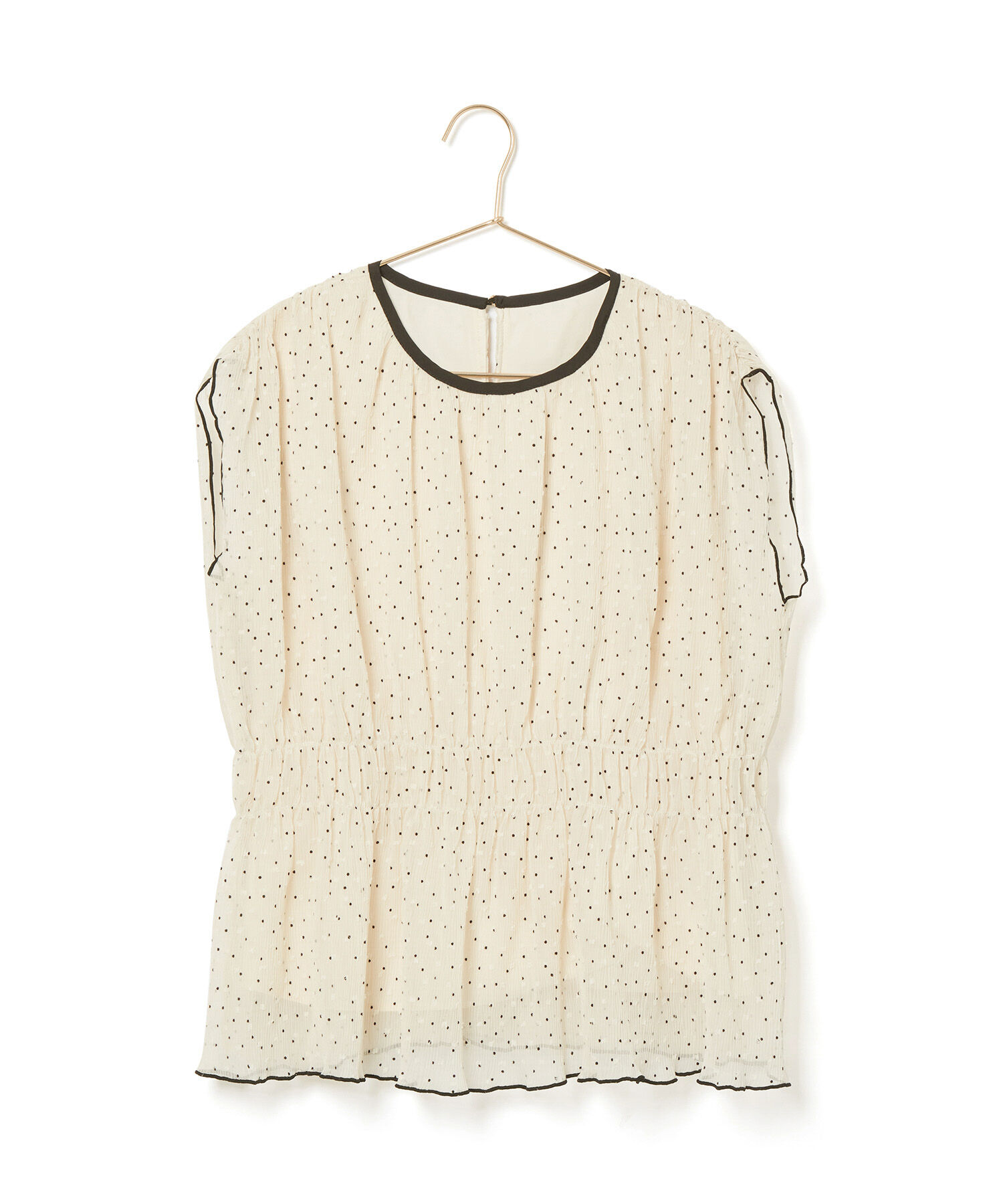 Rope&rsquo;Picnic「シャーリングドットブラウス」|シャツ・ブラウス|