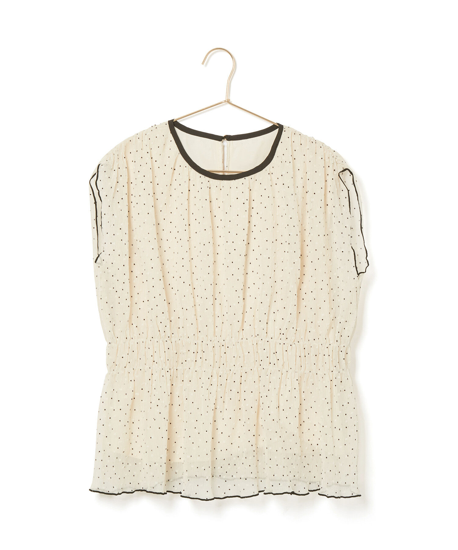 Rope&rsquo;Picnic「シャーリングドットブラウス」|シャツ・ブラウス|