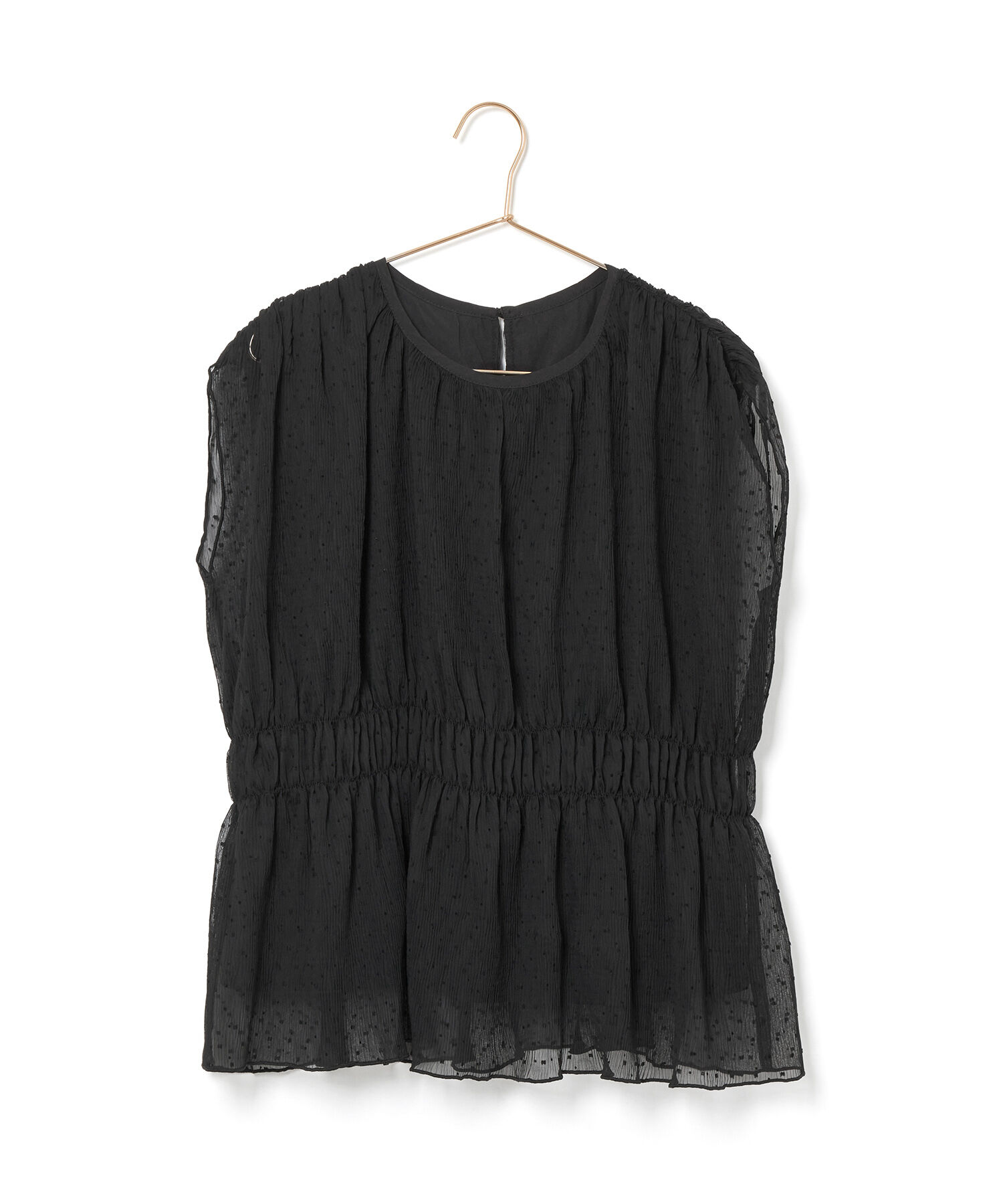 Rope&rsquo;Picnic「シャーリングドットブラウス」|シャツ・ブラウス|