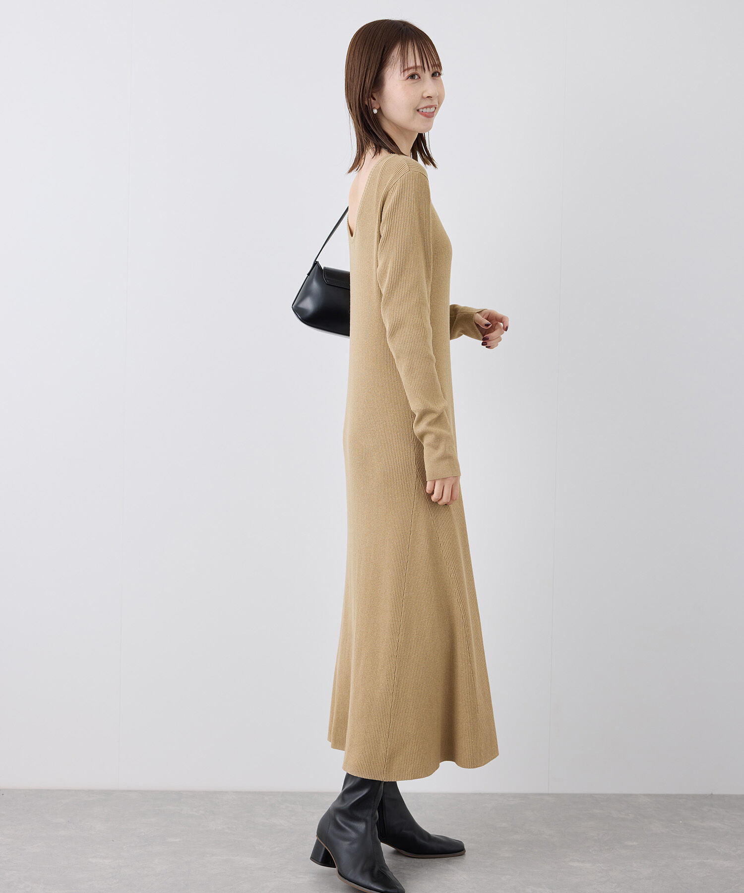 Rope&rsquo;Picnic「ラメリブニットワンピース」|ワンピース|