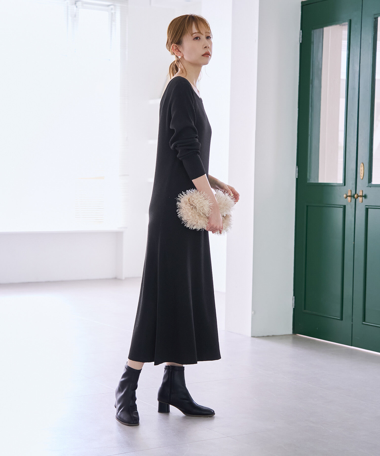 Rope&rsquo;Picnic「ラメリブニットワンピース」|ワンピース|