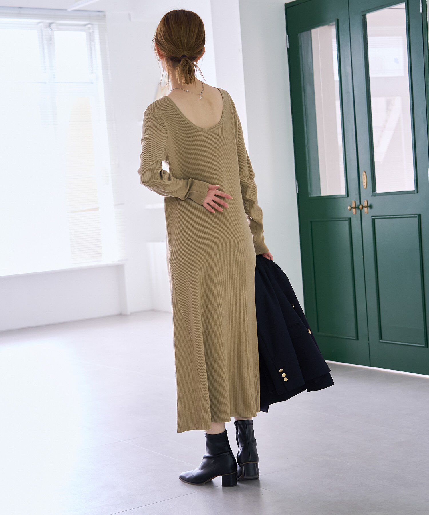 Rope&rsquo;Picnic「ラメリブニットワンピース」|ワンピース|