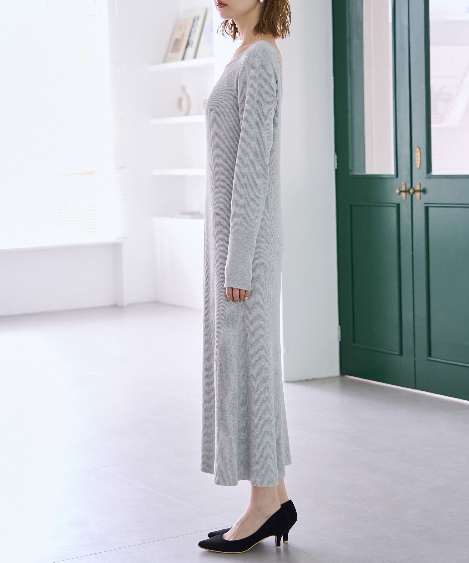 Rope&rsquo;Picnic「ラメリブニットワンピース」|ワンピース|