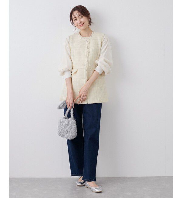 Rope&rsquo;Picnic「ツイードジレ ベスト」|ベスト・ジレ|