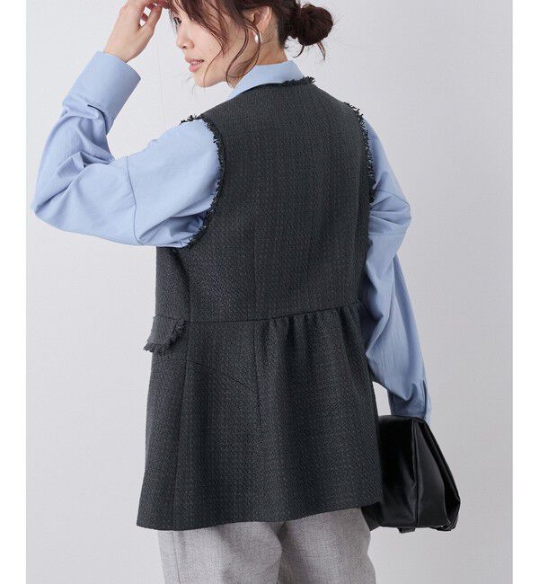 Rope&rsquo;Picnic「ツイードジレ ベスト」|ベスト・ジレ|