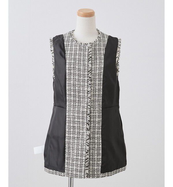 Rope&rsquo;Picnic「ツイードジレ ベスト」|ベスト・ジレ|