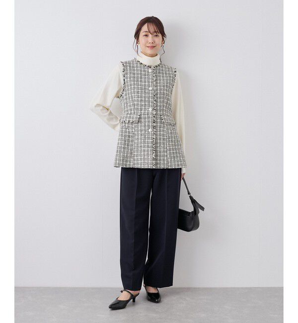 Rope&rsquo;Picnic「ツイードジレ ベスト」|ベスト・ジレ|