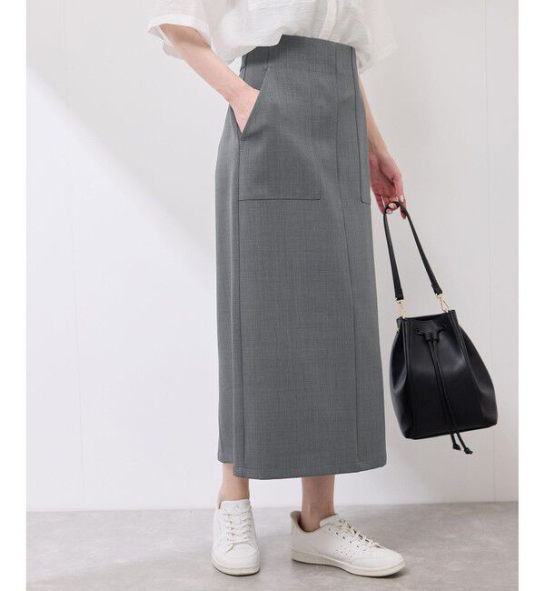 Rope&rsquo;Picnic「フロントポケットアイラインスカート」|スカート|