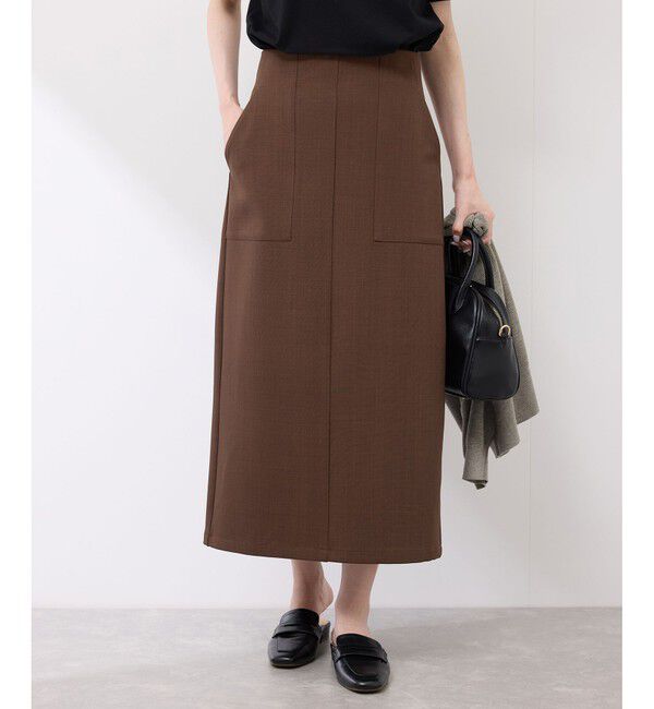 Rope&rsquo;Picnic「フロントポケットアイラインスカート」|スカート|