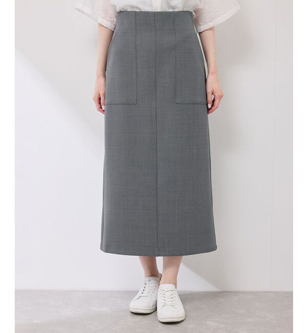 Rope&rsquo;Picnic「フロントポケットアイラインスカート」|スカート|
