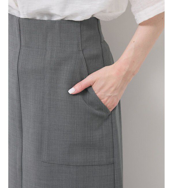 Rope&rsquo;Picnic「フロントポケットアイラインスカート」|スカート|