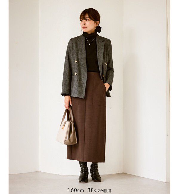 Rope&rsquo;Picnic「フロントポケットアイラインスカート」|スカート|