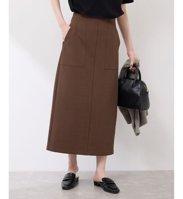 Rope&rsquo;Picnic「フロントポケットアイラインスカート」|スカート|