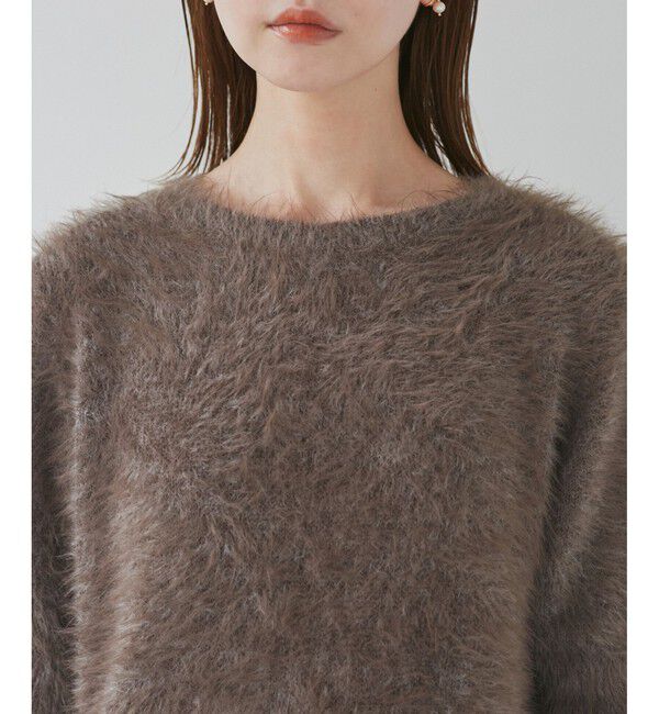 Rope&rsquo;Picnic「シャギーニットハーフスリーブプルオーバー」|ニット・セーター|