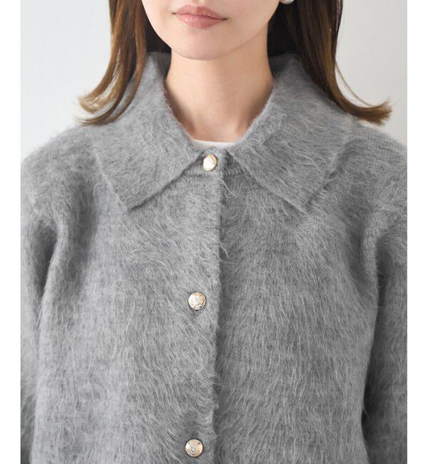 Rope&rsquo;Picnic「ダブルフェイス襟取り外し起毛カーディガン」|カーディガン|