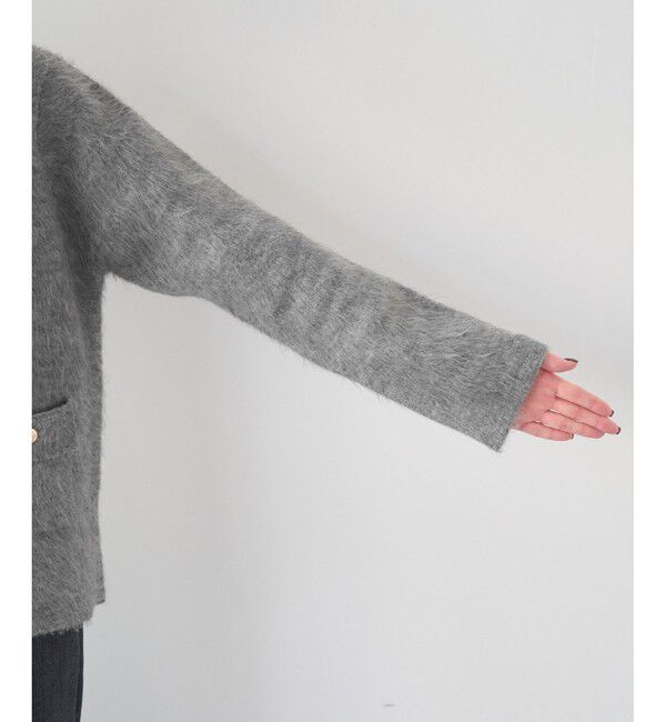 Rope&rsquo;Picnic「ダブルフェイス襟取り外し起毛カーディガン」|カーディガン|