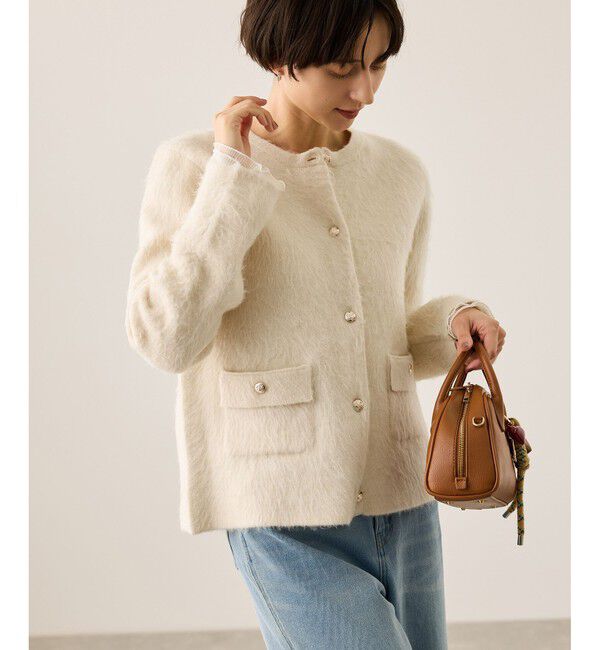 Rope&rsquo;Picnic「ダブルフェイス襟取り外し起毛カーディガン」|カーディガン|キナリ(16)