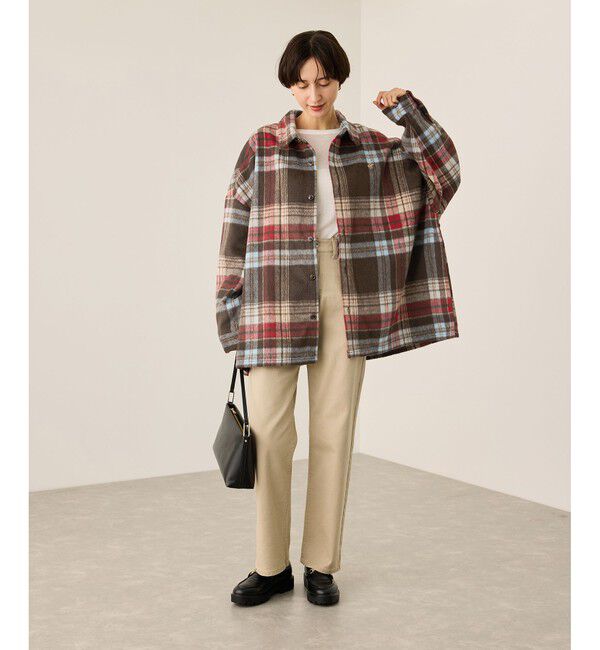 Rope&rsquo;Picnic「【BEVERLY HILLS POLO CLUB・WEB限定】シャギーチェックシャツ」|シャツ・ブラウス|